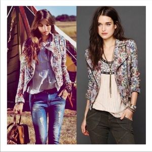 Floral Moto Jacket